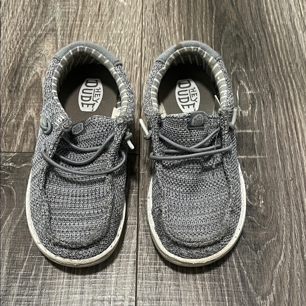 Hey Dude Kids Charcoal Moccasins